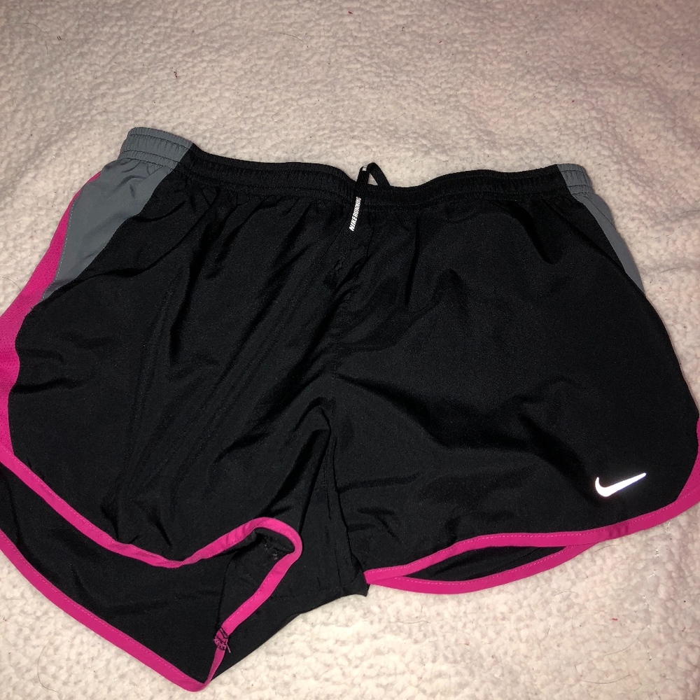 Pink And Black Nike DryFit Shorts (Grey Accents)